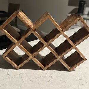 Wooden home decor piece spice rack